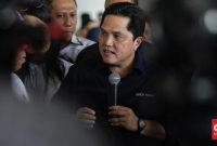 Menteri BUMN Erick Thohir melayangkan aduan soal konten podcast Tempo ke Dewan Pers. ( CNN Indonesia )